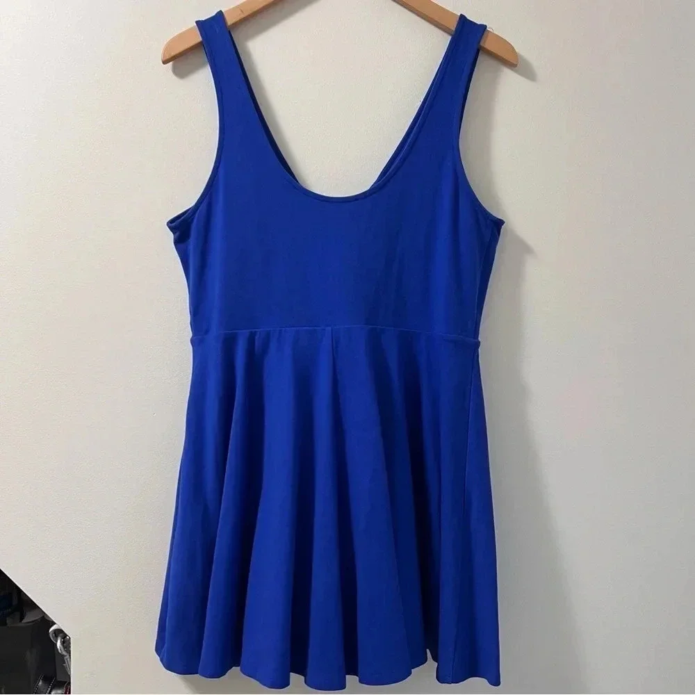 Express Deep V-Wire Skort Fit and Flare Dress Size Large - Picture 4 of 10